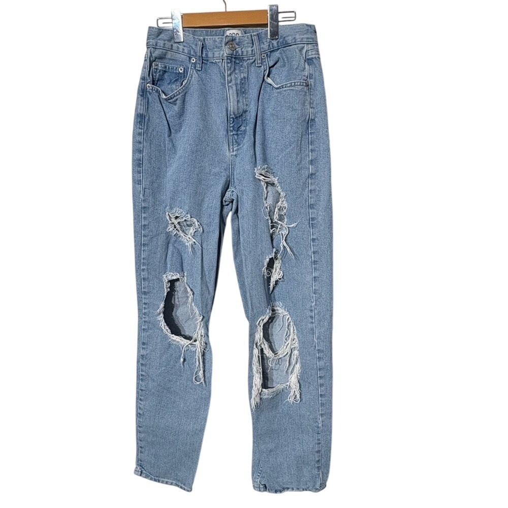 BDG Urban Outfitters Light Wash‎ High-Rise Baggy Distressed Denim Jeans Size 29